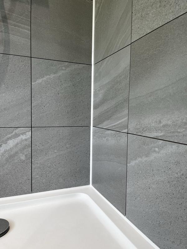 After: Shower silicone strip and reseal, Harrogate